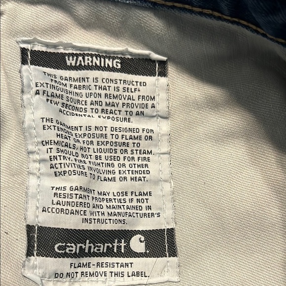 Carhartt Blue Straight Jeans Timeless Fit - Picture 6 of 6
